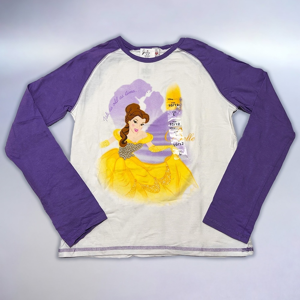 BELLE  Beauty and the Beast "Tale as Old as Time" VTG Disney Store - Girls Tee L